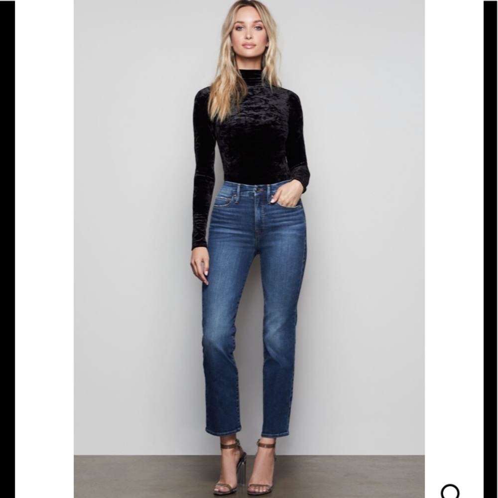 NWT Good American Good Straight Jeans